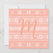 MAZIPOODLES Floral Striped Ribbed Knitting Card (正面)