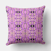 Mazipoodles Neuro Art -薄紫ピンクフルブラック クッション (裏面)