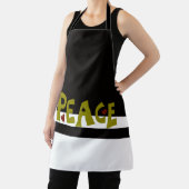 MAZIPOODLES Peace Olive Green 1 エプロン (インサイチュ)