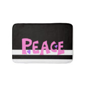 MAZIPOODLES Peace Pink バスマット (正面)