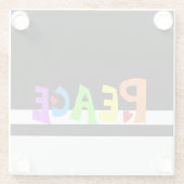 MAZIPOODLES Peace Rainbow ガラスコースター (裏面)