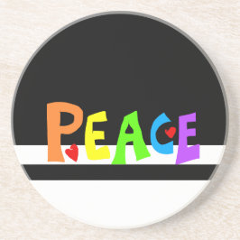 MAZIPOODLES Peace Rainbow コースター