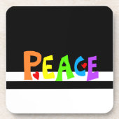 MAZIPOODLES Peace Rainbow コースター (正面)