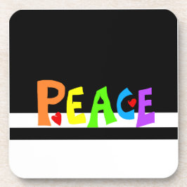 MAZIPOODLES Peace Rainbow コースター