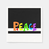MAZIPOODLES Peace Rainbow スタンダードカクテルナプキン (正面)