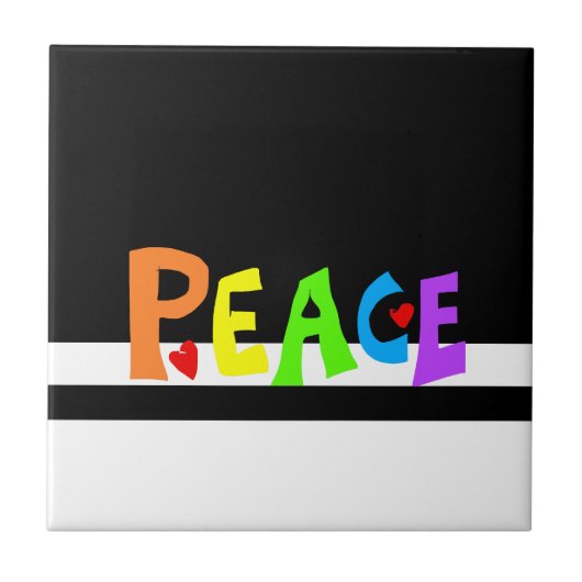 MAZIPOODLES Peace Rainbow タイル (正面)