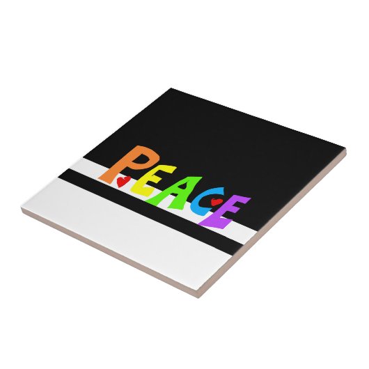 MAZIPOODLES Peace Rainbow タイル (側面)