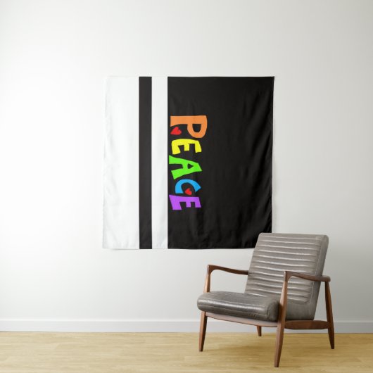 MAZIPOODLES Peace Rainbow タペストリー (インサイチュ(横))