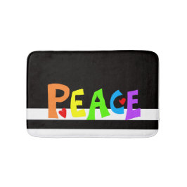 MAZIPOODLES Peace Rainbow バスマット