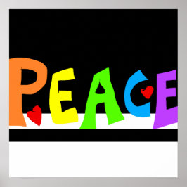 MAZIPOODLES Peace Rainbow ポスター