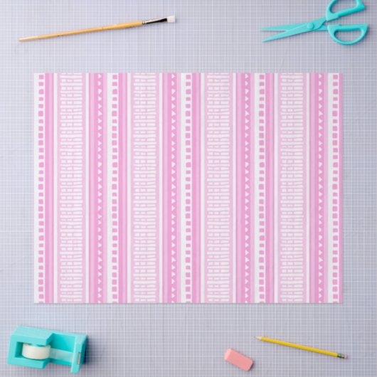 MAZIPOODLES Striped Ribbed Knitting Pattern 039 B  薄葉紙 (クラフト)