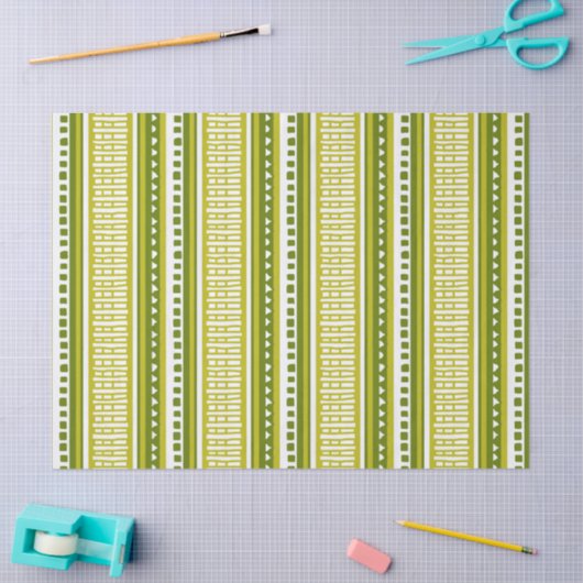 MAZIPOODLES Striped Ribbed Knitting Pattern 082 B  薄葉紙 (クラフト)