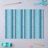 MAZIPOODLES Striped Ribbed Knitting Pattern 088 B  薄葉紙 (クラフト)