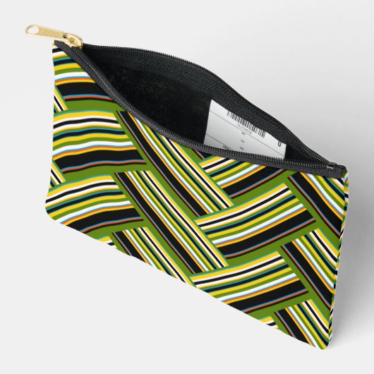 MAZIPOODLES Stripes Spaghetti 11 Herringbone  アクセサリーポーチ (見開き)