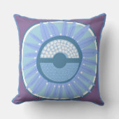 Mazipoodles Sunflower Sunsharine:ペリウィンクル クッション (正面)