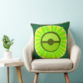 Mazipoodles Sunflower Sunsharine：緑 クッション (椅子)