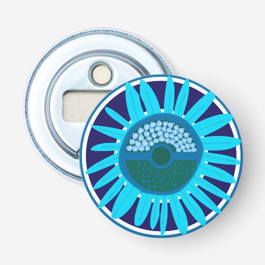 Mazipoodles Sunflower Sunsharine：青1 栓抜き (正面)