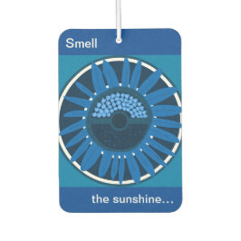 Mazipoodles Sunflower Sunsharine：青2 カーエアーフレッシュナー