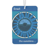 Mazipoodles Sunflower Sunsharine：青2 カーエアーフレッシュナー (裏面)