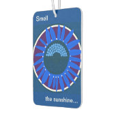 Mazipoodles Sunflower Sunsharine：青3 カーエアーフレッシュナー (左)