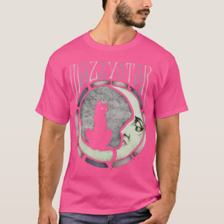 Mazzy Star 月と猫 ビンテージ フレンズ フレンズ Tシャツ