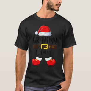 Mbグラミークラウスサンタハットパジャマ クリスマスマッチ tシャツ