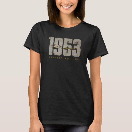 Mbヴィンテージ1953 69歳69誕生日 tシャツ (正面)
