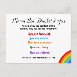 MB包括購買プロジェクトのポストカード ポストカード