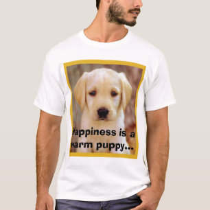 mb1722_fの幸福は暖かい子犬…です tシャツ