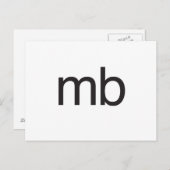 mb ポストカード (正面/裏面)