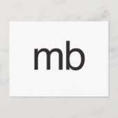 mb ポストカード (正面)