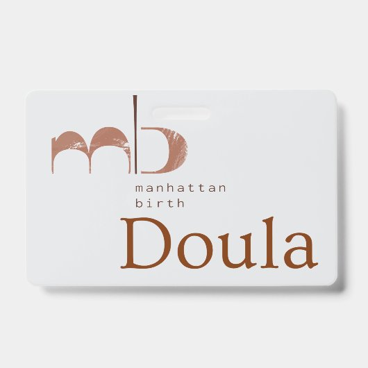 MB Doula Badge バッジ (表面)