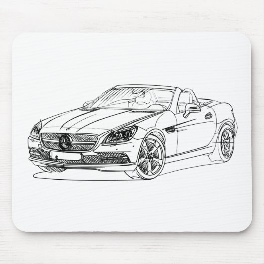 MB SLK 2012年 マウスパッド (正面)