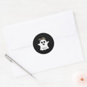 Mb Soky Mimi Ghost Bandana Boo Halloween Family Ma ラウンドシール (封筒)