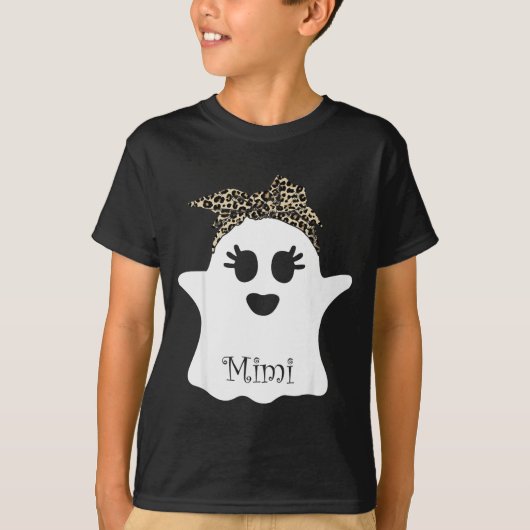 Mb Soky Mimi Ghost Bandana Boo Halloween Family Ma Tシャツ (正面)