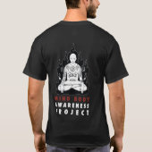 MBAのスタッフのTシャツ(darkola) -マイク巨人による芸術! Tシャツ (裏面)