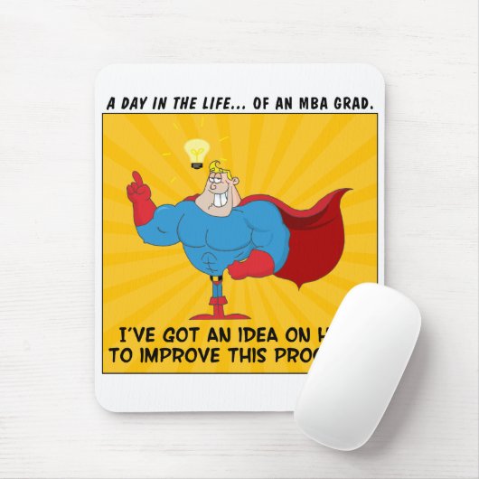 MBAの卒業生はすべての問題に答えを知っています マウスパッド (マウス)