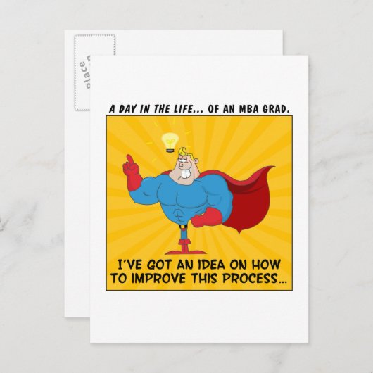 MBAを取得したすべての問題の答えを知る 案内ポストカード (正面/裏面)