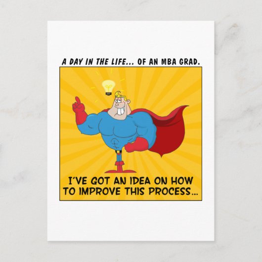 MBAを取得したすべての問題の答えを知る 案内ポストカード (正面)