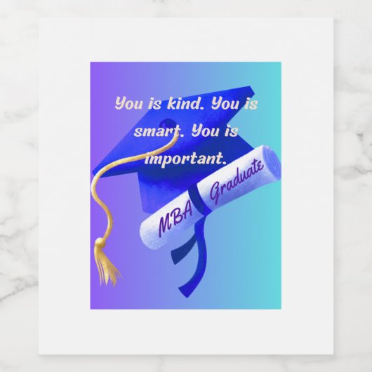 MBAギフト ワインラベル (シングルラベル)