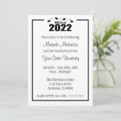 MBAグラード2022卒業招待状(ブラックキャップ) 招待状 (スタンド正面)