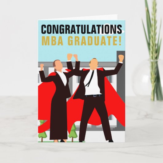 MBAビジネス卒業カード カード (正面)