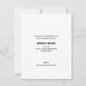 MBAビジネス大学院カスタムの写真名 案内状 (裏面)