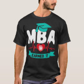 MBAビジネス管理マスターのハートビートEa Tシャツ (正面)
