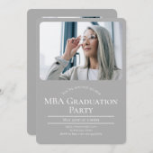 MBA写真卒業 招待状 (正面/裏面)