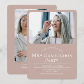 MBA写真卒業 招待状 (正面/裏面)