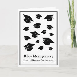 MBA卒業パーソナライズされたカード カード
