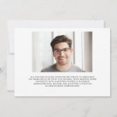 MBA卒業生5フォトマスターズ学位の取得 案内状 (裏面)