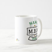 MBA卒業祝い 名入れマグカップ コーヒーマグカップ (正面右)