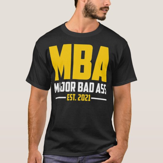 MBA取得ギフト修士課程卒業 Tシャツ (正面)
